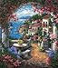 SEAVIEW HIDEAWAY NEEDLEPOINT KIT-12X14 14 MESH STITCHED IN THREAD
