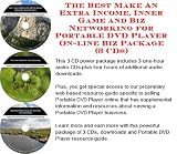 The Best Make An Extra Income, Inner Game and Biz Networking for Portable DVD Player On-line Biz Package (3 CDs)