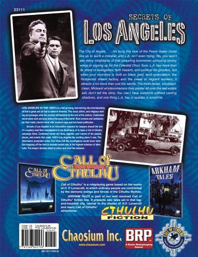 Cover image : Secrets of Los Angeles: A 1920s Sourcebook to the City of Angels (Call of Cthulhu Roleplaying)