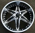 RVM 445 - 22" x 8.5" Black Rims / Wheels Cadillac CTS 2008-up - Set of 4