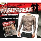 Prison Break Adult Costume Transparent Tattoo Shirt by Tinsley Transfers Size: Small / Medium
