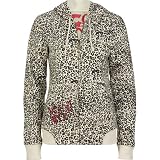 VOLCOM Leopard Womens Hoodie - Brown