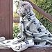 Amber(TM) Paw Print Pet Fleece Blanket Soft Bed Mat Car Seat Cover