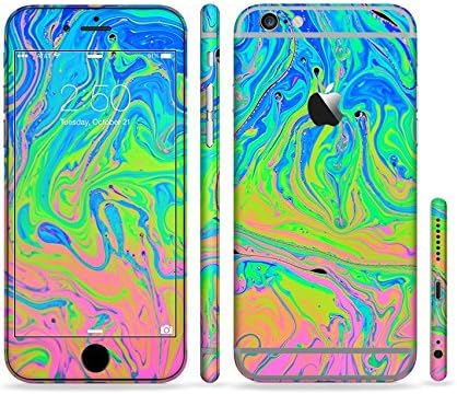 The Neon Color Swirls Skin For The iPhone 6