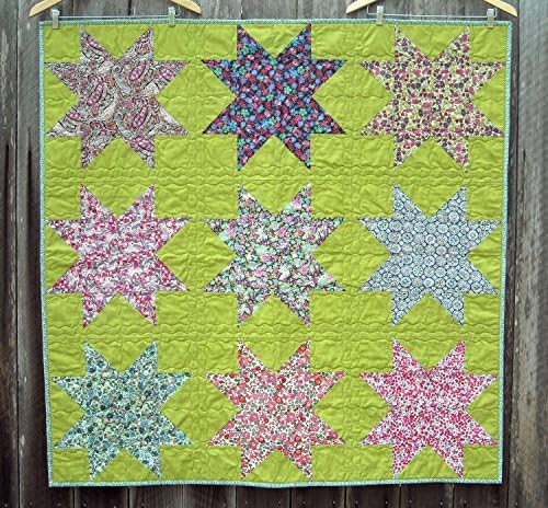Baby Girl Quilt and Pillow Set - Big Stars - Liberty of London Tana Lawn