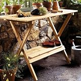 Merry Garden Simple Potting Bench and Console Table