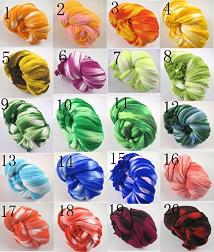 1.5m Mixed Color Nylon Flower Decoration Stocking Making DIY Accessory 10pcs