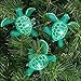 Sea Turtle Party String Lights-Ocean Beach Luau-Assorted Blue and Green Colors 8.5' L