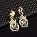 5PCs Chain & Oval Shape Beads Style Women Jewelry Set Gold Plated Party Show