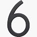 Tools & Hardware : HY-KO PRODUCTS CO FM-6/6 FLOATING MOUNT HOUSE NUMBER 6" BLACK # 6