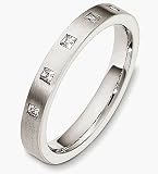 3mm Diamond 14 Karat White Gold Wedding Band Ring