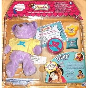 Lil Luvables Secret Message Talkin Bear - Lavender