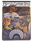 (18x24) Alphonse Mucha Lefevre Utile Art Print Poster