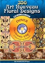 356 Art Nouveau Floral Designs CD-ROM and Book