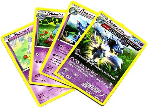 Pokemon X &amp; Y Primal Clash Nidoqueen Single Card Evolution Set #66, 67, 68 &amp; 69