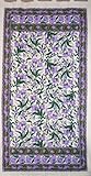 French Floral Tab Top Curtain-Drape-Door Panel-Jewel Tones