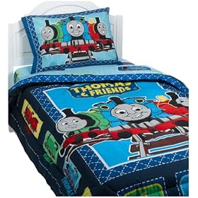 Thomas and Friends Patchwork II Twin Comforter 62-by-86