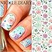 NICOLE DIARY Nail Art Stickers Elegant Nail Art Decoration Water Decals NDS-5
