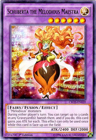Yu-Gi-Oh! - Schuberta the Melodious Maestra (CROS-EN039) - Crossed Souls - 1st Edition - Rare