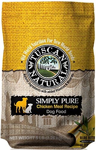 Tuscan Natural Pet Food Simply Pure Chicken Meal Dog Food Recipe, 30 lb