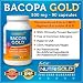 Bacopa GOLD - 500 mg, 90 Vegetarian Capsules (Pure Bacopa Monnieri Extract)