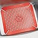 InterDesign Contour Kitchen Sink Protector Mat, Red