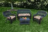 Tortuga Portside 4-Piece Seating Set Color: Risa Lemonade, Style Southwest Amber Tortuga Portside 4-Piece Seating Set Color: Risa Lemonade, Style Southwest Amber