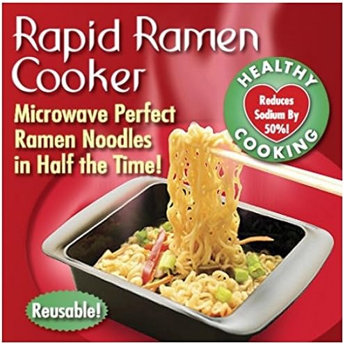 Portable Home Cooker Bowls Microwavable Noodles Microwave Red & Black