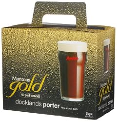 Muntons Gold 40 Pint Beerkit, Docklands Porter, 102-Ounce Box