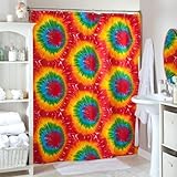 Tie Dye Summer Shower Curtain Size - 72L x 180W in.