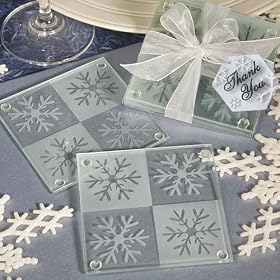 Let It Snow Coaster Set Favors