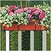 CobraCo 24-Inch Black Flower Box Holder with Adjustable Hanging Brackets F2426-B