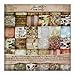Destinations Paper Stash by Tim Holtz Idea-ology, 36 sheets, Double-Sided Card Stock, Various Sizes, Multicolored, TH93004