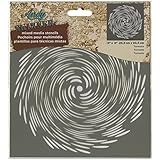 Andy Skinner Mixed Media Stencil 8"X8"-Tornado