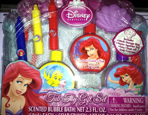 Disney Princess Little Mermaid Tub Toy Gift Set ArielB009JOMY8Y