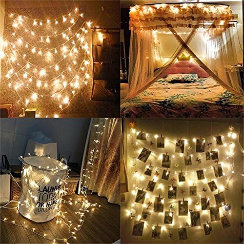 YULIANG 66 feet 200leds Wedding LED Fairy Lights, LED String Lights Outdoor/Indoor 8 Modes LED Bulbs Lights for Garden, Bedroom, Patio, Home Decoration Lighting (Warm White)