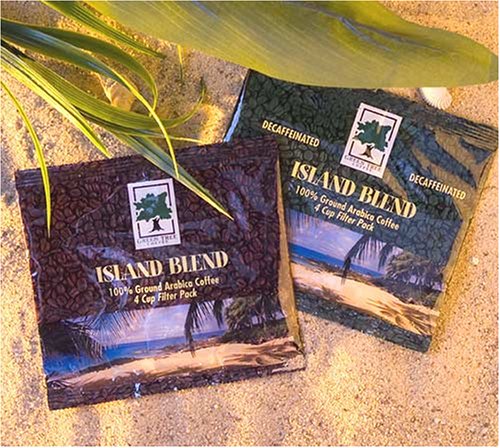 Island Blend Coffee 4 Cup Filter Pack (Decaf) by Decaf Teas