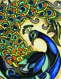 11x14 Art Tile - Peacock