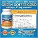 100% Pure Green Coffee Bean Extract, 400 mg, 90 Veg. Capsules (The GOLD Standard Green Coffee Extract, with 50% Chlorogenic Acid)