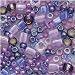 Toho Multi-Shape Glass Beads ‘Kawaii’ Purple/Blue Color Mix 8 Gram Tube