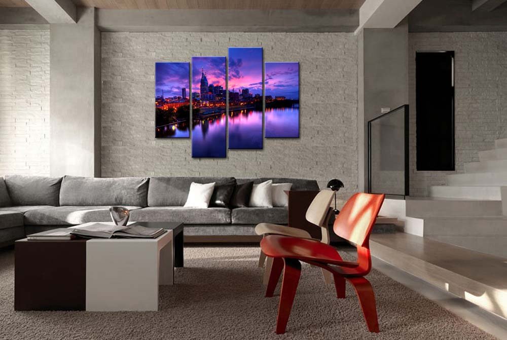 Amazon.com: So Crazy Art® Purple 4 Piece Wall Art Painting ... Amazon.com: So Crazy Art® Purple 4 Piece Wall Art Painting ...