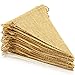LEOBRO 48 Pcs Burlap Banner, 36 Ft Triangle Flag,DIY Decoration for Holidays, Wedding, Camping, Party and Any Occasion Shipping by FBA