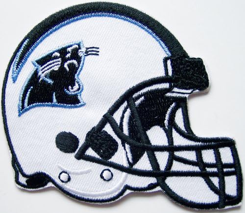 NFL CAROLINA PANTHERS 3 1/2" Embroidered HELMET Team PATCH