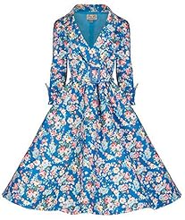 Full-Skirt Cotton/Spandex Vintage Evening Dress/Wedding Party Dress 