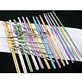 H�ter Satz aus 22 bunten Aluminium H�kelnadeln 1 mm - 10 mm Handarbeit H�kelnadel