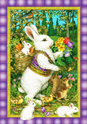 Toland Home Garden Classic Bunny 28 x 40-Inch Decorative USA-Produced House Flag