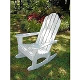 Wooden Patio Adirondack Rocker Color: White