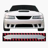Stainless Steel Hood Scoops Polished Finish 2001-2004 Mustang