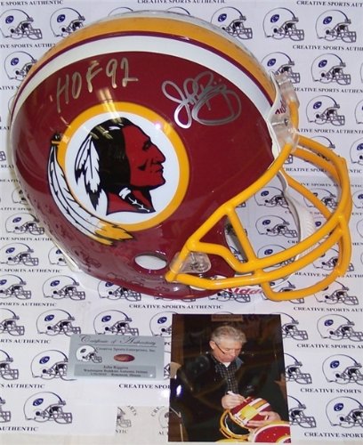 John Riggins Autographed/Hand Signed Washington Redskins 1982 Style Full Size Authentic Pro Line Foo