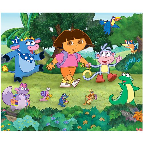Kitchen: Nickelodeon Dora the Explorer Wall Mural   60x72